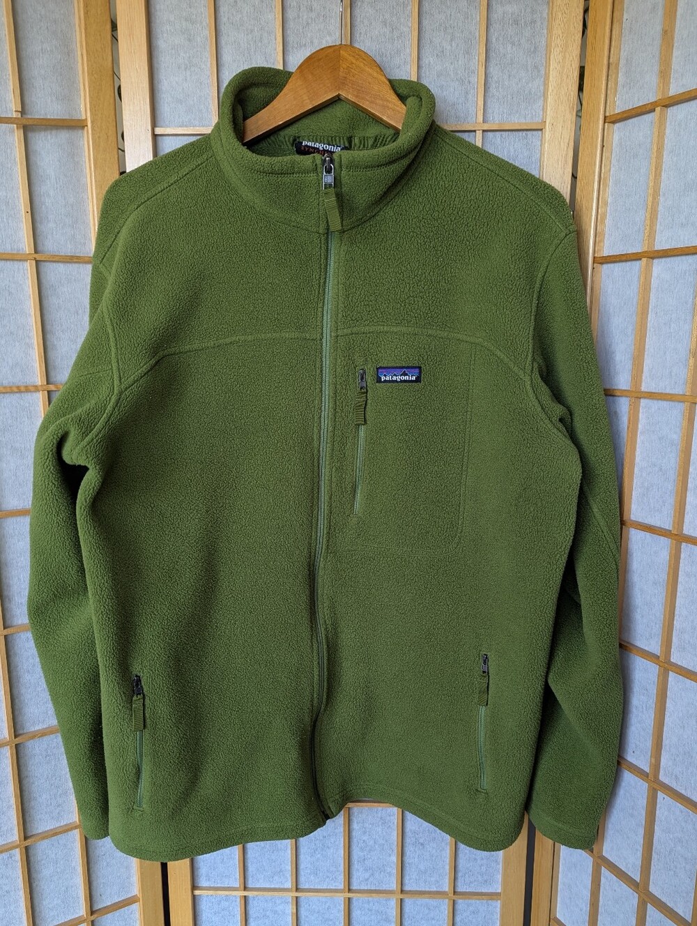Patagonia Green Synchilla Fleece Jacket Mens XL - Picture 2 of 10